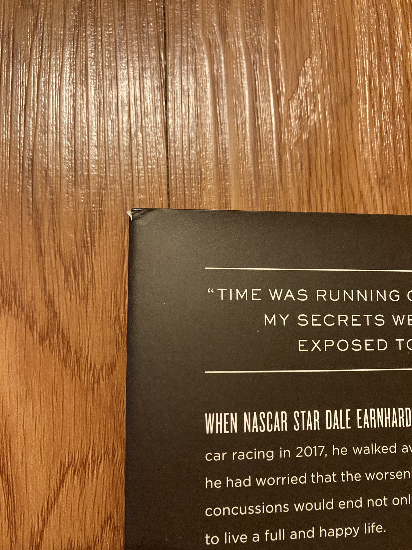 Racing to the Finish: My Story, Hardcover