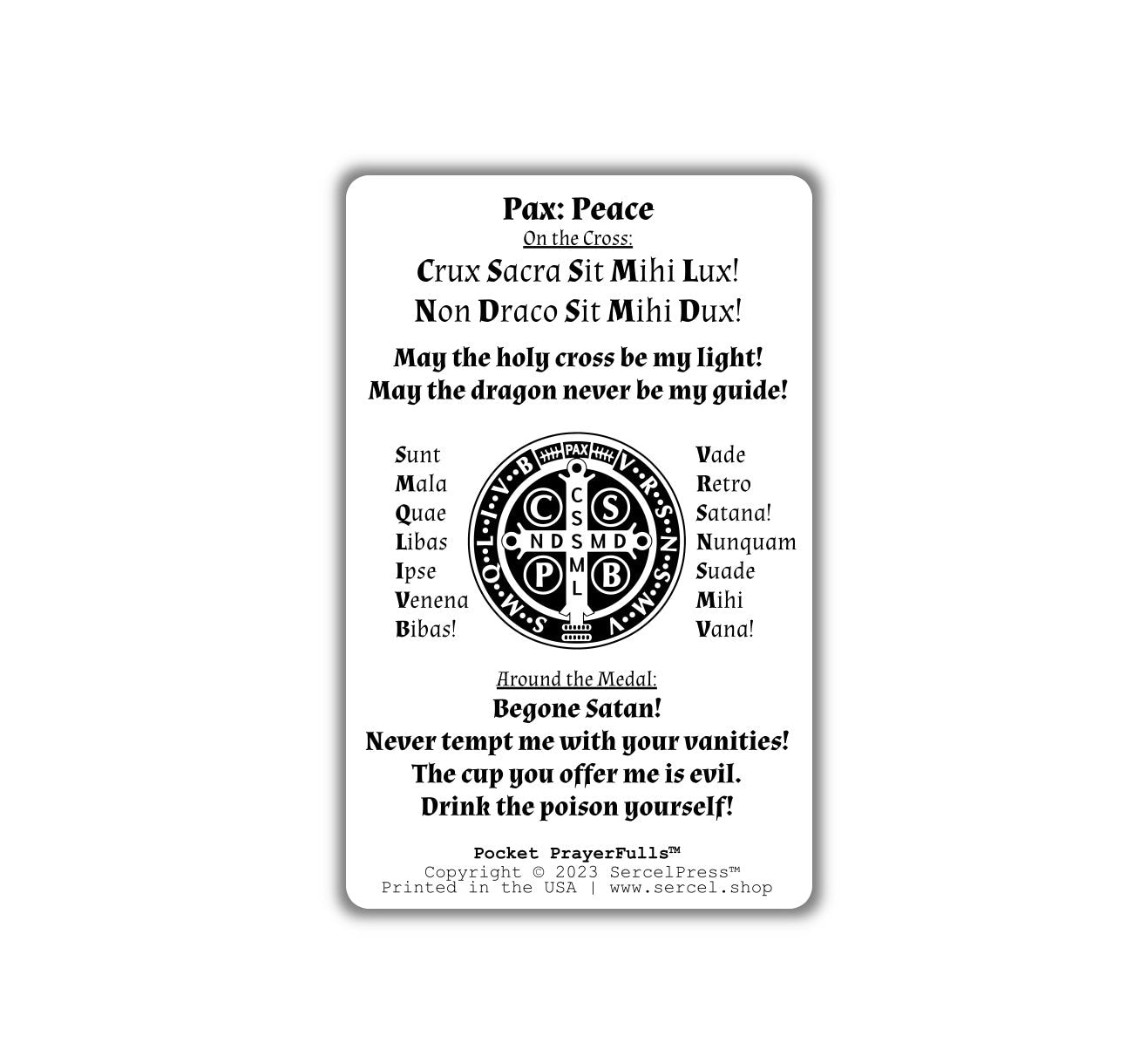 Saint Benedict Medal Explained | Pocket PrayerFulls™ | Uncompromising Holy Cards — Built to Last. Backed for Life