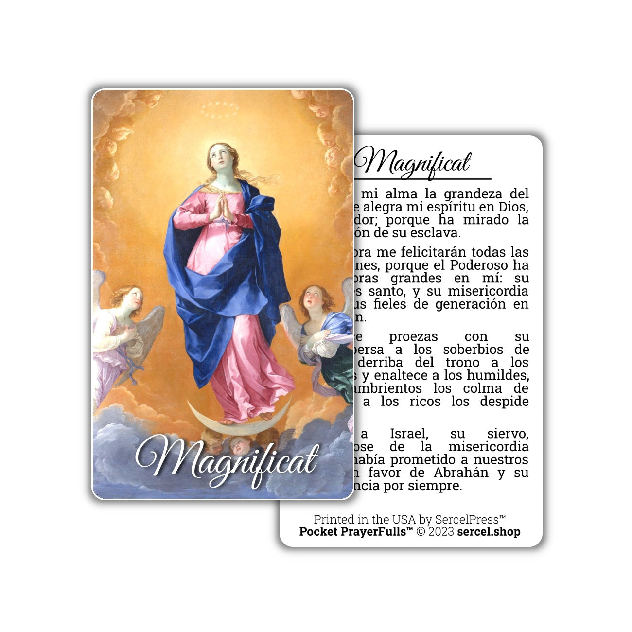 Magnificat in Spanish: Pocket PrayerFulls™ | Durable Wallet Prayer Cards | Catholic Prayers