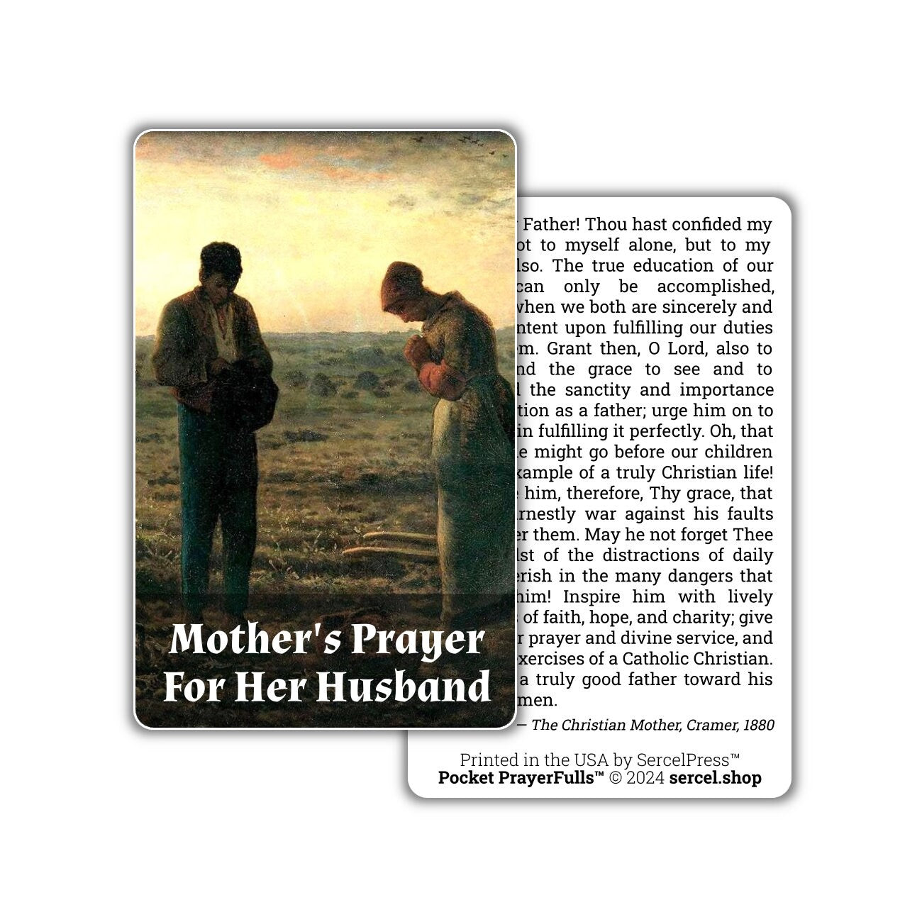 Mother's Prayers Collection, 23 Holy Cards, Approved Sources: Pocket PrayerFulls™ | Durable Wallet Prayer Cards | Catholic Prayers