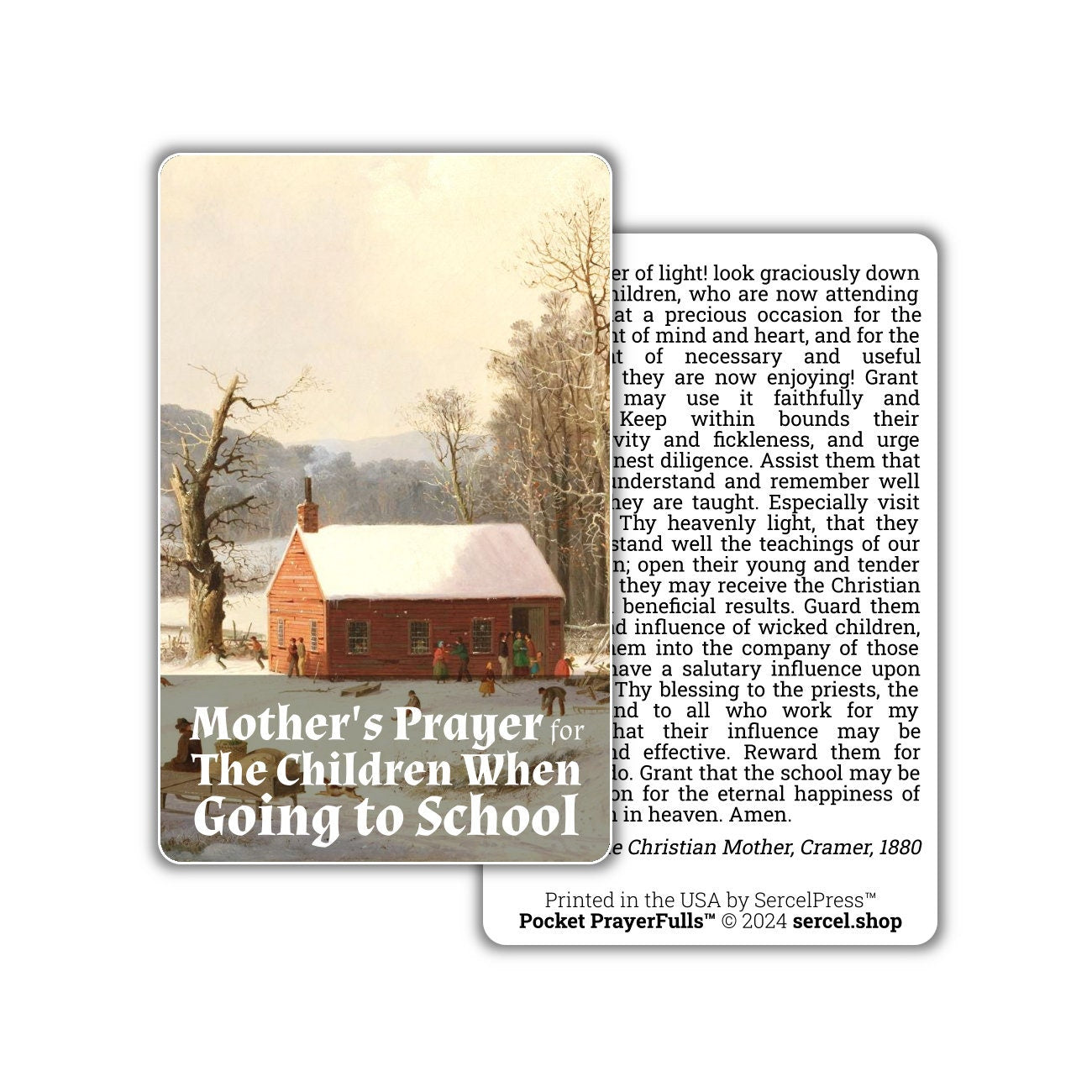 Mother's Prayers Collection, 23 Holy Cards, Approved Sources: Pocket PrayerFulls™ | Durable Wallet Prayer Cards | Catholic Prayers