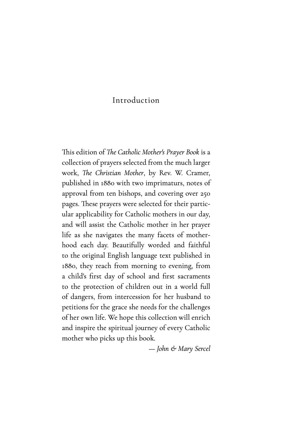 The Catholic Mother's Prayer Book: A collection of mother's prayers from approved sources