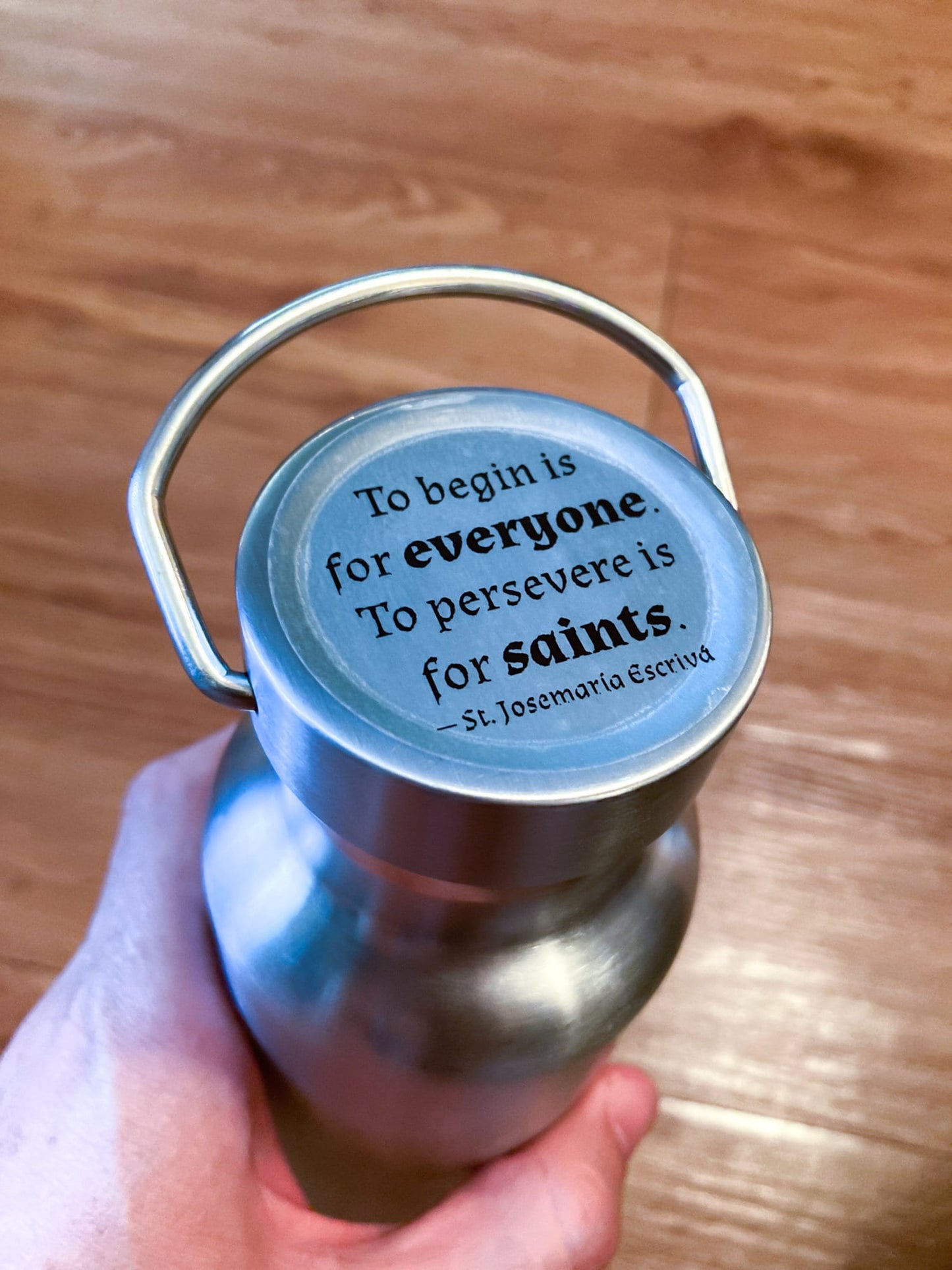 24 Saint Stickers, St. Josemaria Escriva Quotes, 2-Inches, Clear | Catholic Saints