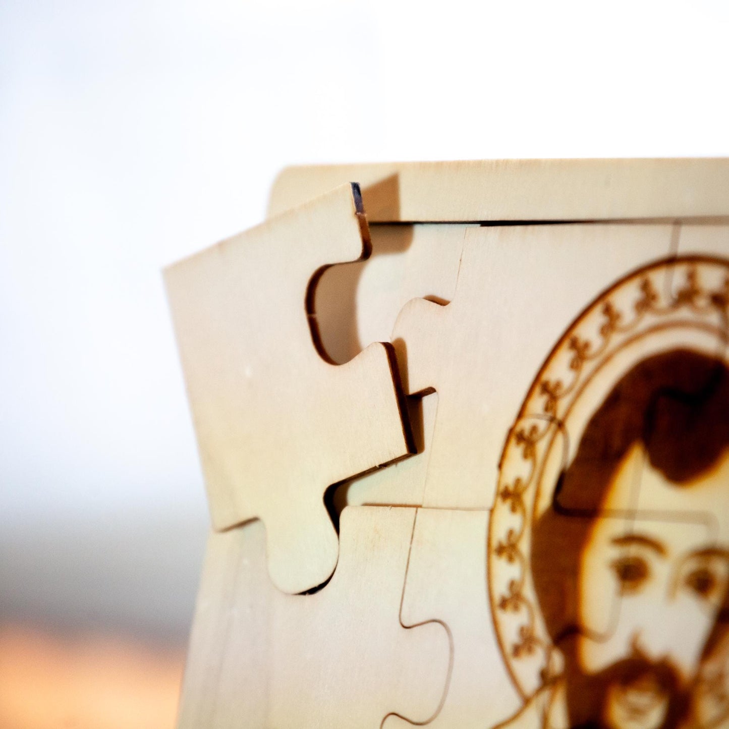 Saint Joseph, Laser-Engraved Wood Puzzle, 11.75" x 7.75" | Engraved in the USA | Catholic Living