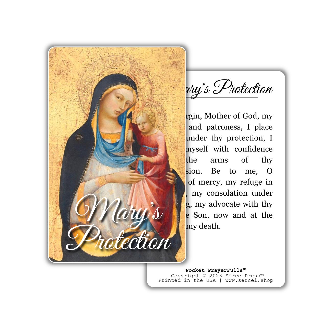 Mary's Collection: 9 Holy Cards | Pocket PrayerFulls™ | Durable Wallet Prayer Cards | Our Lady