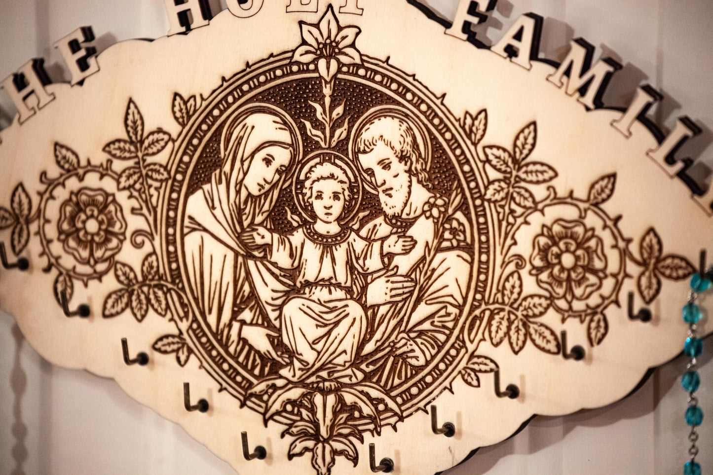 Total Rosary Bundle: Rosary Prayers, Latin Rosary Prayers, 2x Card Carrying Cases, Large Holy Family Rosary Hanger, 30% DISCOUNT