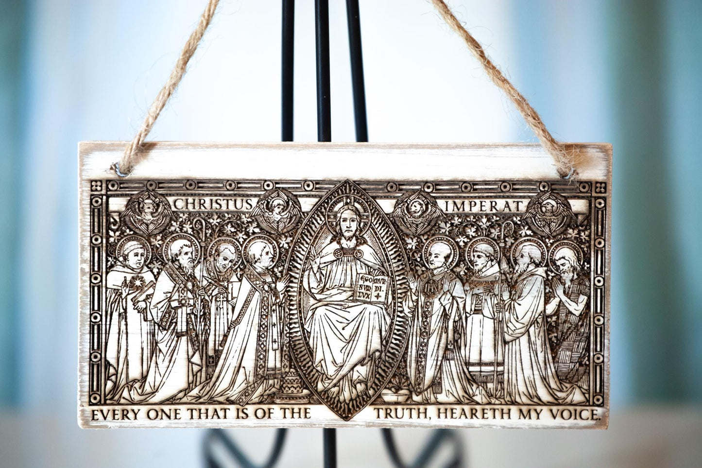 Christ The King, Christus Imperat Wall Art, Small, Engraved in the USA, Catholic Living