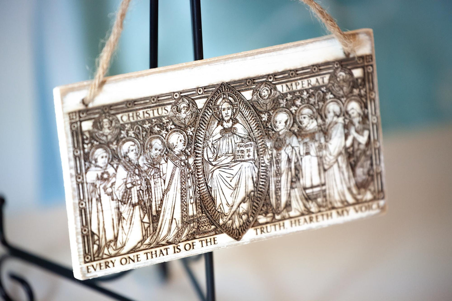 Christ The King, Christus Imperat Wall Art, Small, Engraved in the USA, Catholic Living