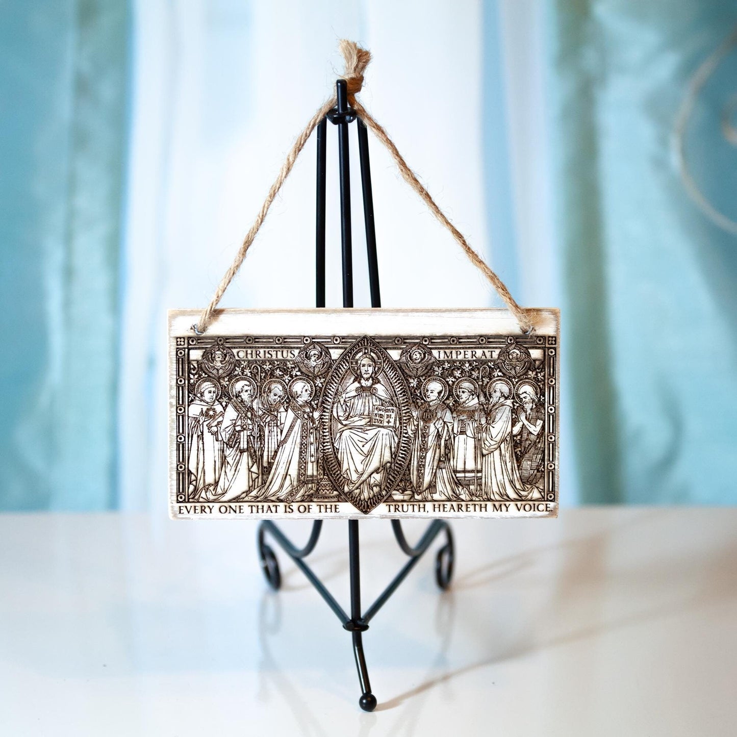Christ The King, Christus Imperat Wall Art, Small, Engraved in the USA, Catholic Living