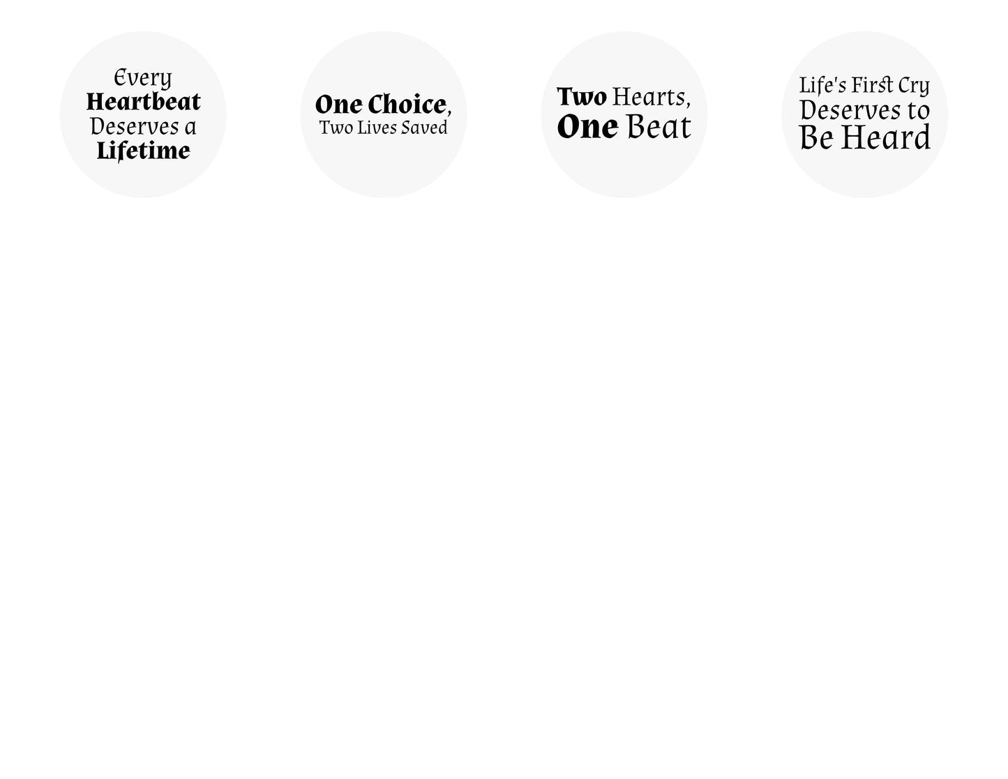 Pro-Life Stickers, 20 Designs, 2-Inches, Clear