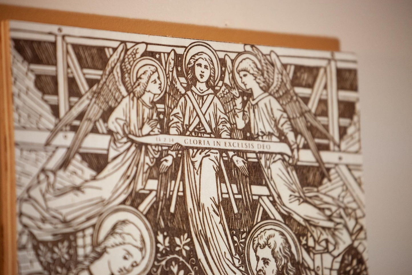 Nativity Scene, Christmas, Laser-Engraved Wood Panel Wall Art, 8" x 10" | Engraved in the USA