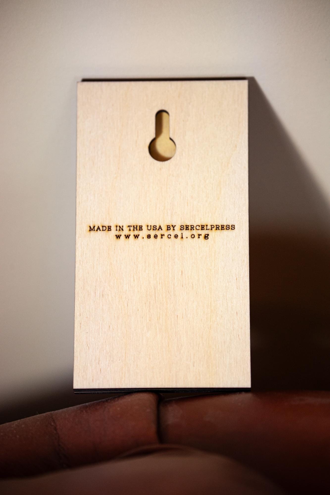 Our Lady of Grace, Hand-Colored, Laser-Engraved, Mini Wood Wall Art, 3.25" x 5.75", Engraved and Hand-Colored in the USA