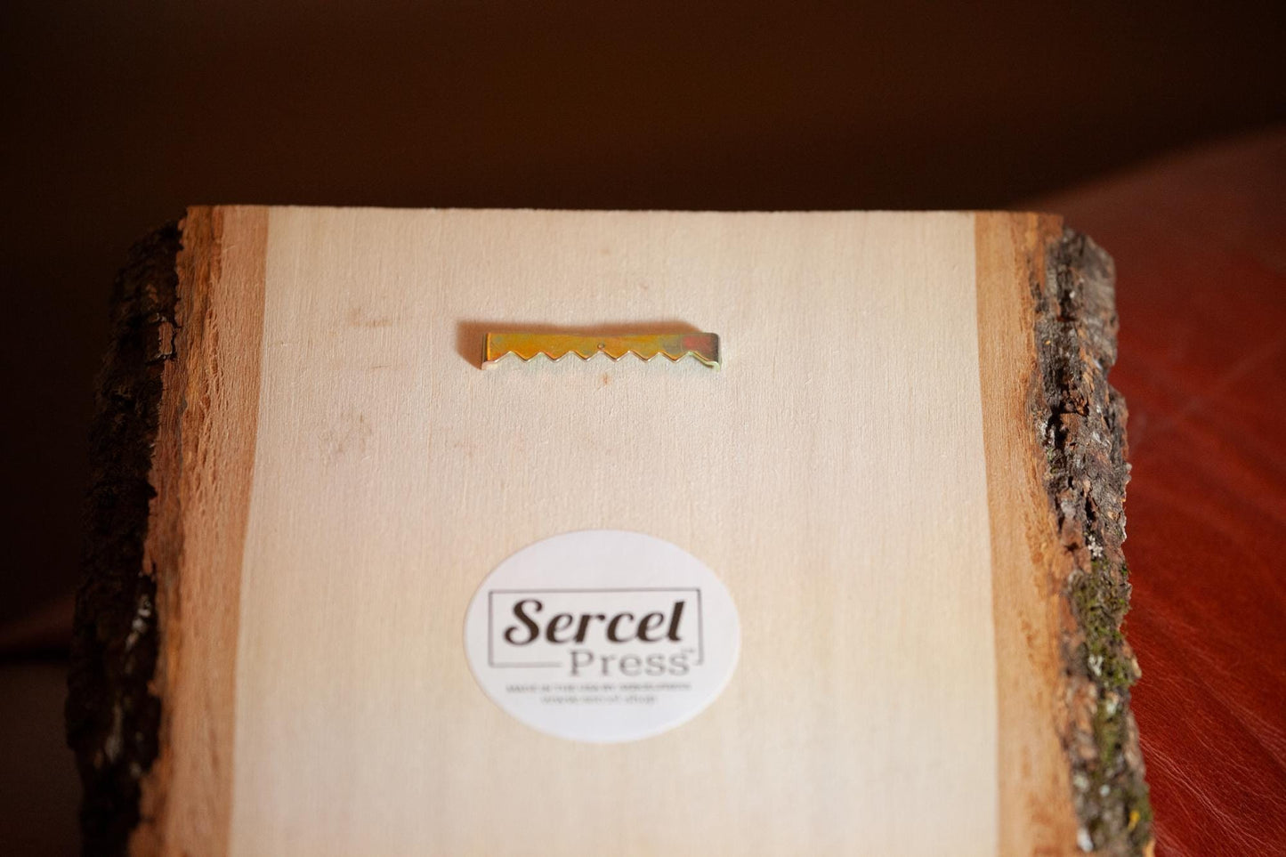 Saint Michael the Archangel, 7.5 x 11 inch Laser-Engraved Wood Wall Art with Bark Edge, Engraved in the USA, Catholic Living