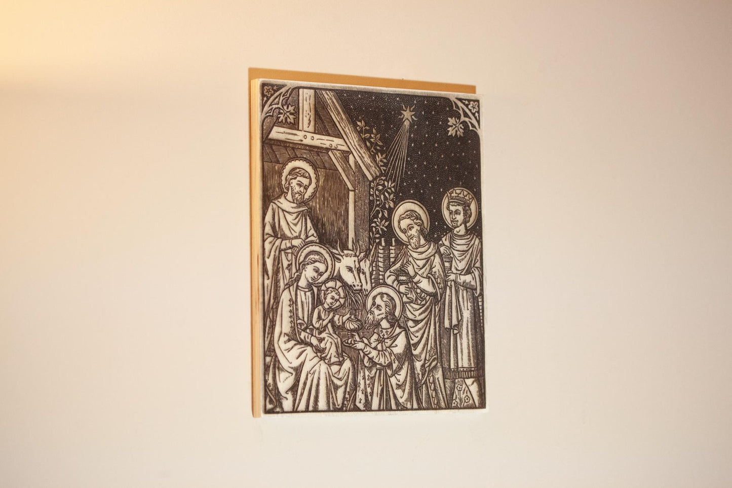 Three Wise Men, Epiphany, Nativity, Christmas, Laser-Engraved Wood Panel Art, 8" x 10" | Engraved in the USA
