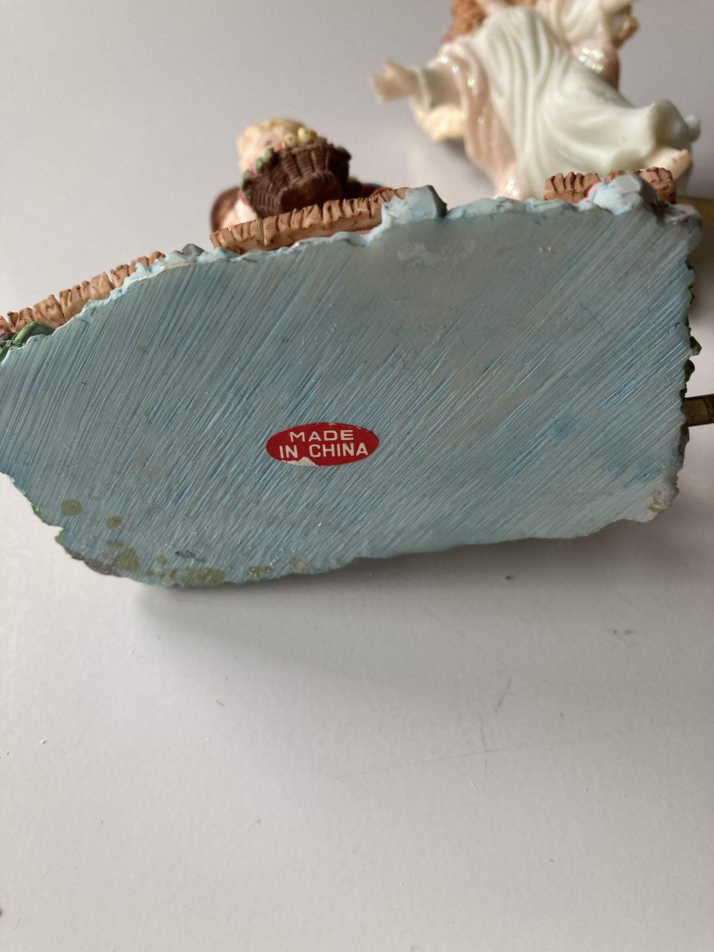 Vintage Guardian Angel and Children Figurine