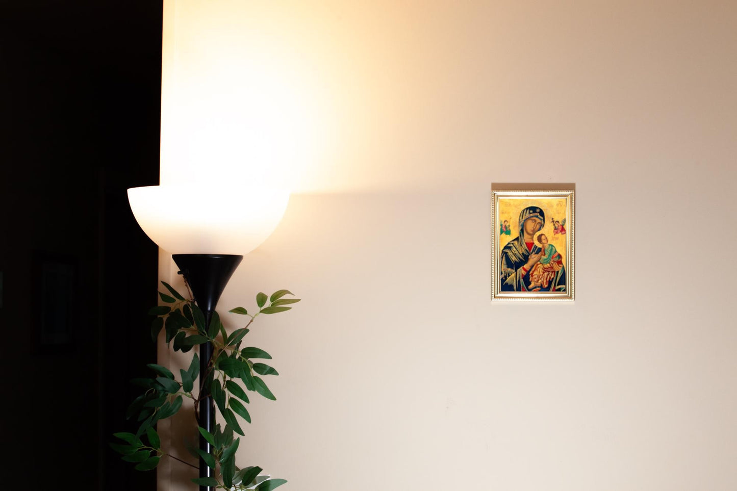 Our Lady of Perpetual Help, Hand-Framed Original Design—Restored Antique Artwork—Gold Frame, Wall Decor, Blessed Virgin, 5x7, 8x10