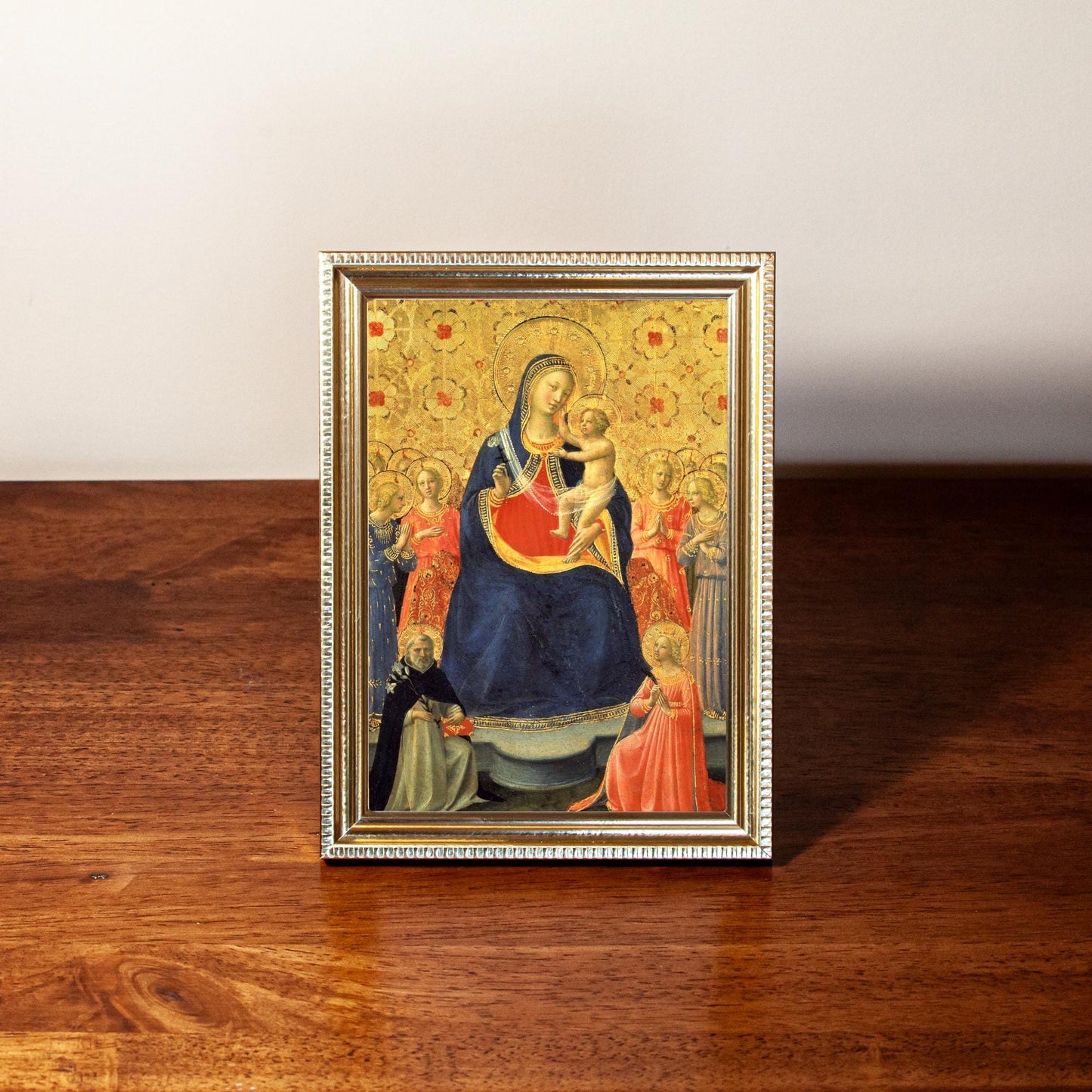 Madonna and Child, Fra Angelico, Hand-Framed Original Design—Restored Antique Artwork—Gold Frame Wall Decor, Gift, Blessed Virgin, 5x7, 8x10