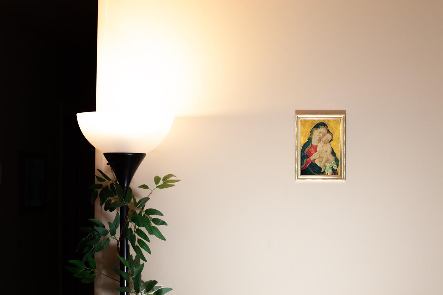 Madonna and Child - Master of the Winking Eyes, Hand-Framed Original Design—Restored Antique Artwork—Gold Frame, Wall Decor, 5x7, 8x10
