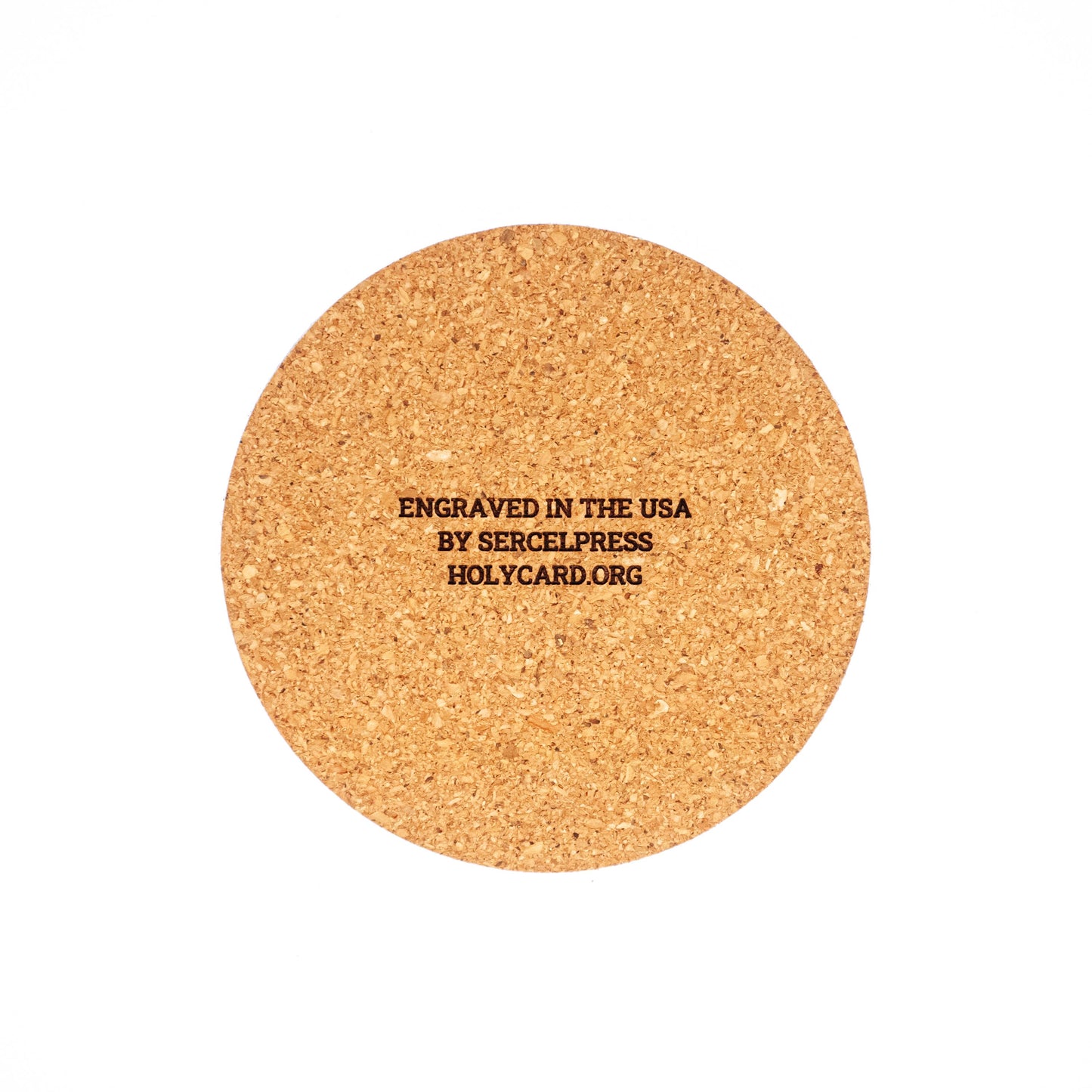 Great Seal of the United States Coaster – Laser Engraved Cork – Patriotic Drink Coaster – Handmade Decor for Office, Kitchen, Desk