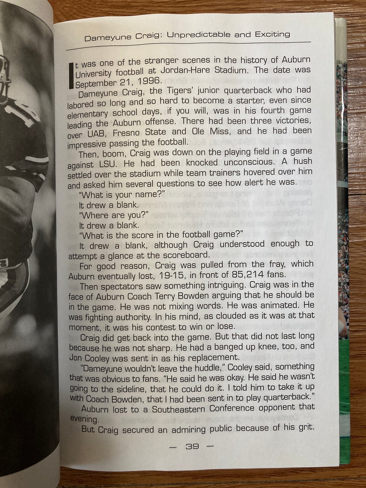 Kick 'Em Big Blue: Memorable Games/Names in Auburn Football: COLLECTIBLE/SIGNED