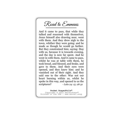 Road to Emmaus: Pocket PrayerFulls™ | Durable Wallet Prayer Cards