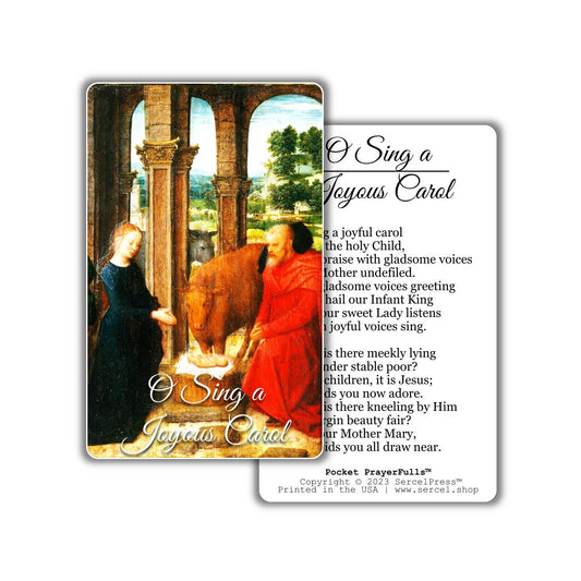O Sing a Joyous Carol: Pocket PrayerFulls™ | Durable Wallet Prayer Cards | Advent, Christmas, Nativity Gift | Catholic Hymns
