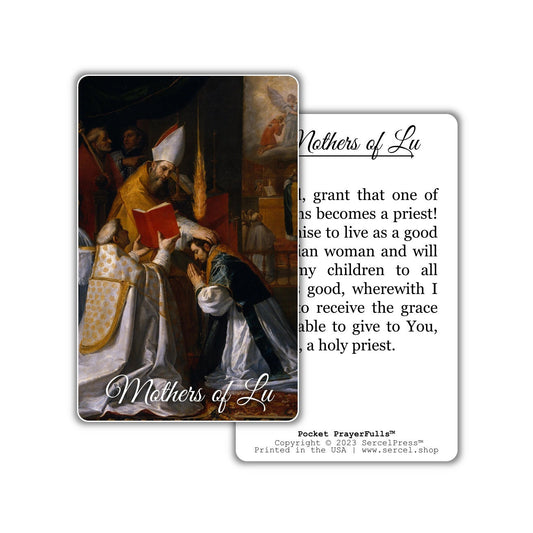 Mothers of Lu Prayer: Pocket PrayerFulls™ | Durable Wallet Prayer Cards | Catholic Prayers