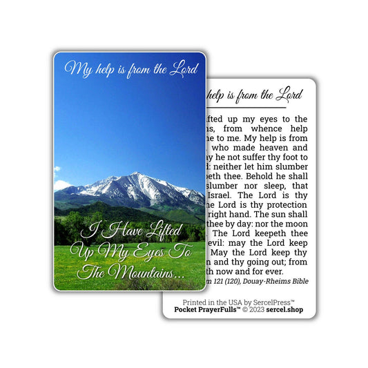 My help is from the Lord, Psalm 121/120: Pocket PrayerFulls™ | Durable Wallet Prayer Cards | Holy Bible | Scripture