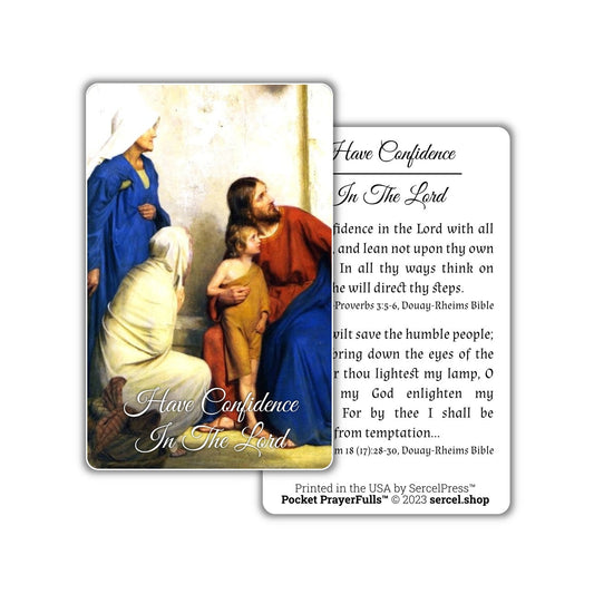 Have Confidence In The Lord, Proverbs 3: Pocket PrayerFulls™ | Durable Wallet Prayer Cards | Holy Bible | Scripture