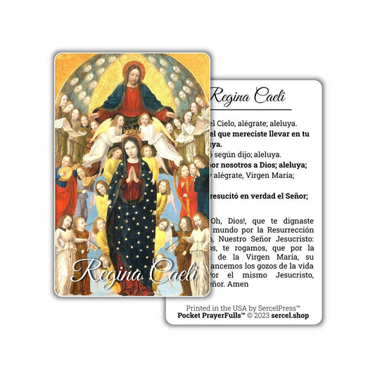 Regina Caeli in Spanish: Pocket PrayerFulls™ | Durable Wallet Prayer Cards | Catholic Prayers