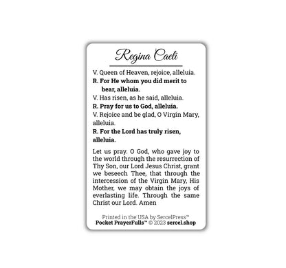 Regina Caeli: Pocket PrayerFulls™ | Durable Wallet Prayer Cards | Catholic Prayers