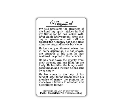 Magnificat, My Soul Proclaims the Greatness of the Lord: Pocket PrayerFulls™ | Durable Wallet Prayer Cards | Catholic Prayers