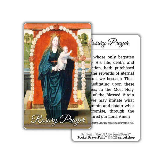 Rosary Prayer: Pocket PrayerFulls™ | Durable Wallet Prayer Cards | Catholic Prayers