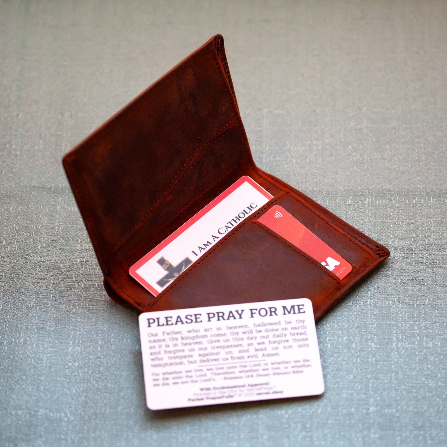 I am a Catholic - Our Lady of Perpetual Help - In Case of Emergency Please Call a Priest | Pocket PrayerFulls™ | Uncompromising Holy Cards