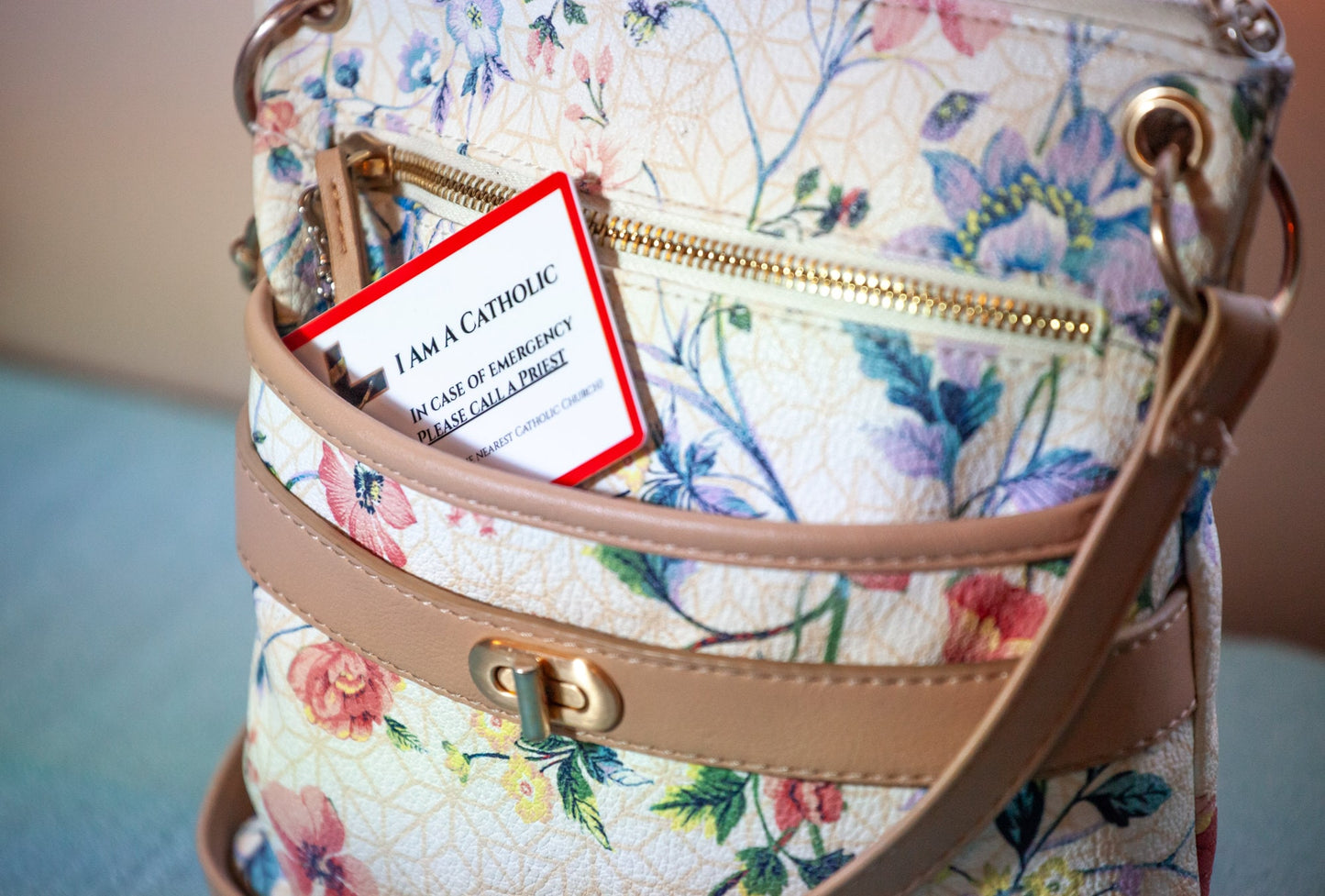 I am a Catholic - Our Lady of Perpetual Help - In Case of Emergency Please Call a Priest | Pocket PrayerFulls™ | Uncompromising Holy Cards