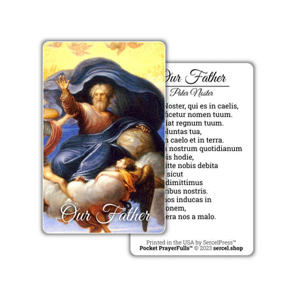 Catholic Latin Prayers Collection – Set of 10 Holy Cards | Pocket PrayerFulls™ | Uncompromising Holy Cards — Built to Last. Backed for Life
