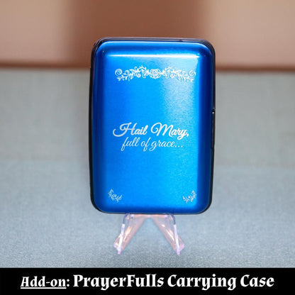 Total Rosary Bundle: Rosary Prayers, Latin Rosary Prayers, 2x Card Carrying Cases, Large Holy Family Rosary Hanger, 30% DISCOUNT