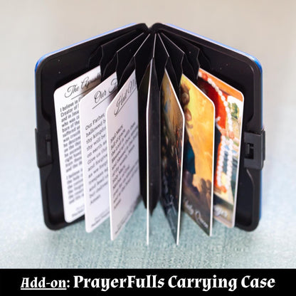 Total Rosary Bundle: Rosary Prayers, Latin Rosary Prayers, 2x Card Carrying Cases, Large Holy Family Rosary Hanger, 30% DISCOUNT