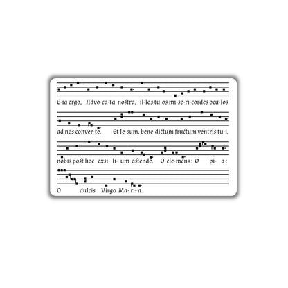 Salve Regina, Latin Chant | Pocket PrayerFulls™ | Uncompromising Holy Cards — Built to Last. Backed for Life