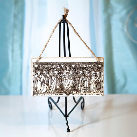 Christ The King, Christus Imperat Wall Art, Small, Engraved in the USA, Catholic Living