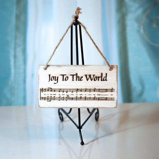 Joy To The World, Christmas Wall Art, Engraved in the USA, Catholic Living