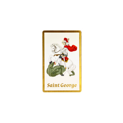Saint George and the Dragon: Pocket PrayerFulls™ | Durable Wallet Prayer Cards | Catholic Saints
