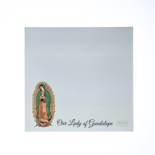 Our Lady of Guadalupe Sticky Notes, 3x3", Pale Blue, 25 Sheets, Made in the USA, Catholic