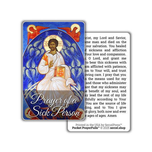 Prayer of a Sick Person: Pocket PrayerFulls™ | Durable Wallet Prayer Cards
