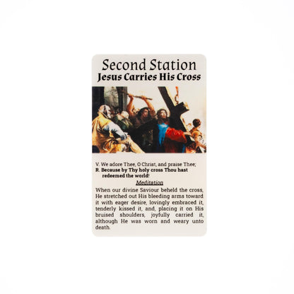 Pocket Stations of the Cross, 16 Durable Plastic Cards, Franciscan Method: Pocket PrayerFulls™ | Catholic Prayers