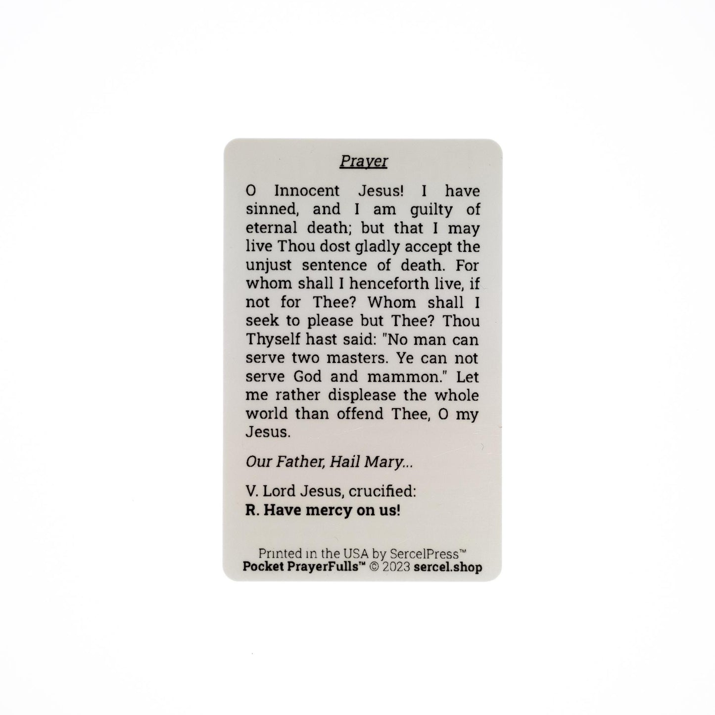 Pocket Stations of the Cross, 16 Durable Plastic Cards, Franciscan Method: Pocket PrayerFulls™ | Catholic Prayers