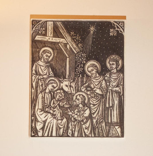 Three Wise Men, Epiphany, Nativity, Christmas, Laser-Engraved Wood Panel Art, 8" x 10"  | Engraved in the USA