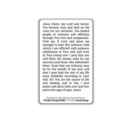 Prayer of a Sick Person: Pocket PrayerFulls™ | Durable Wallet Prayer Cards