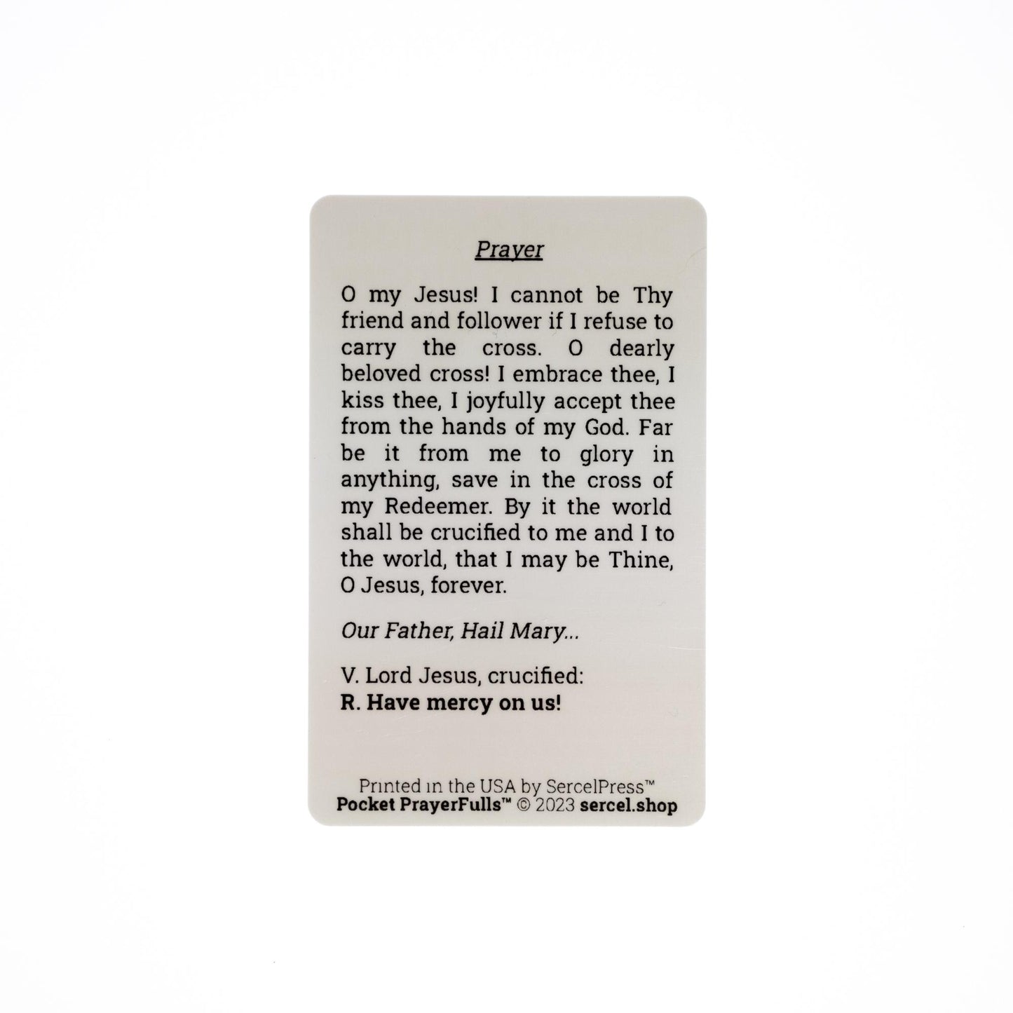 Pocket Stations of the Cross, 16 Durable Plastic Cards, Franciscan Method: Pocket PrayerFulls™ | Catholic Prayers