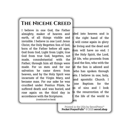 The Nicene Creed | Pocket PrayerFulls™ | Uncompromising Holy Cards — Built to Last. Backed for Life